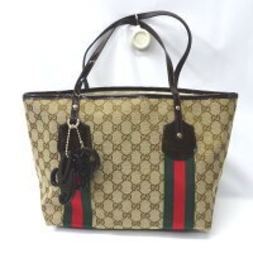 Gucci Shoulder Bag GG Canvas Sherry Brown